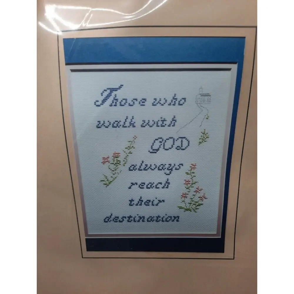 Patty Ann Creations Cross Stitch Kit Walk With God 638 Floral